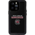 University of South Carolina Gamecocks Black iPhone 15 Pro Waterproof Case